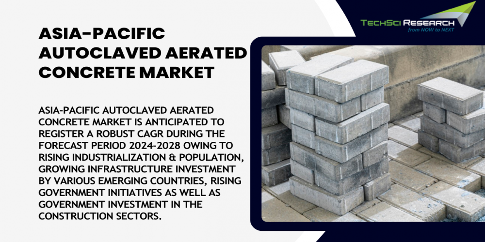 Asia-Pacific Autoclaved Aerated Concrete Market: Trajectory of Growth, Opportunities, and Forecast till 2028 - Expert Insights from TechSci Research