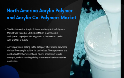 North America Acrylic Polymer and Acrylic Co-Polymers Market to Grow with a CAGR of 5.26 % through 2028