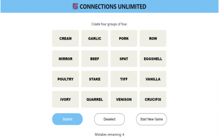 Play Connections Game| Connections NYT | Connections Game NYT