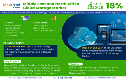 Middle East and North Africa Cloud Storage Market Share, Size, and Growth Forecast: 18% CAGR (2023-28)