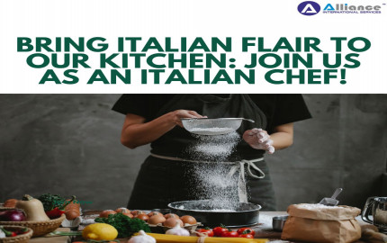 Bring Italian Flair to Our Kitchen: Join Us as an Italian Chef!
