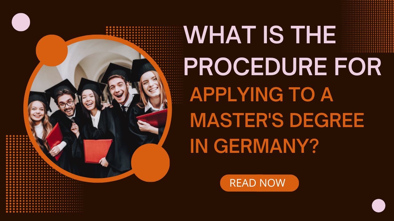 What is the procedure for applying to a master's degree in Germany?