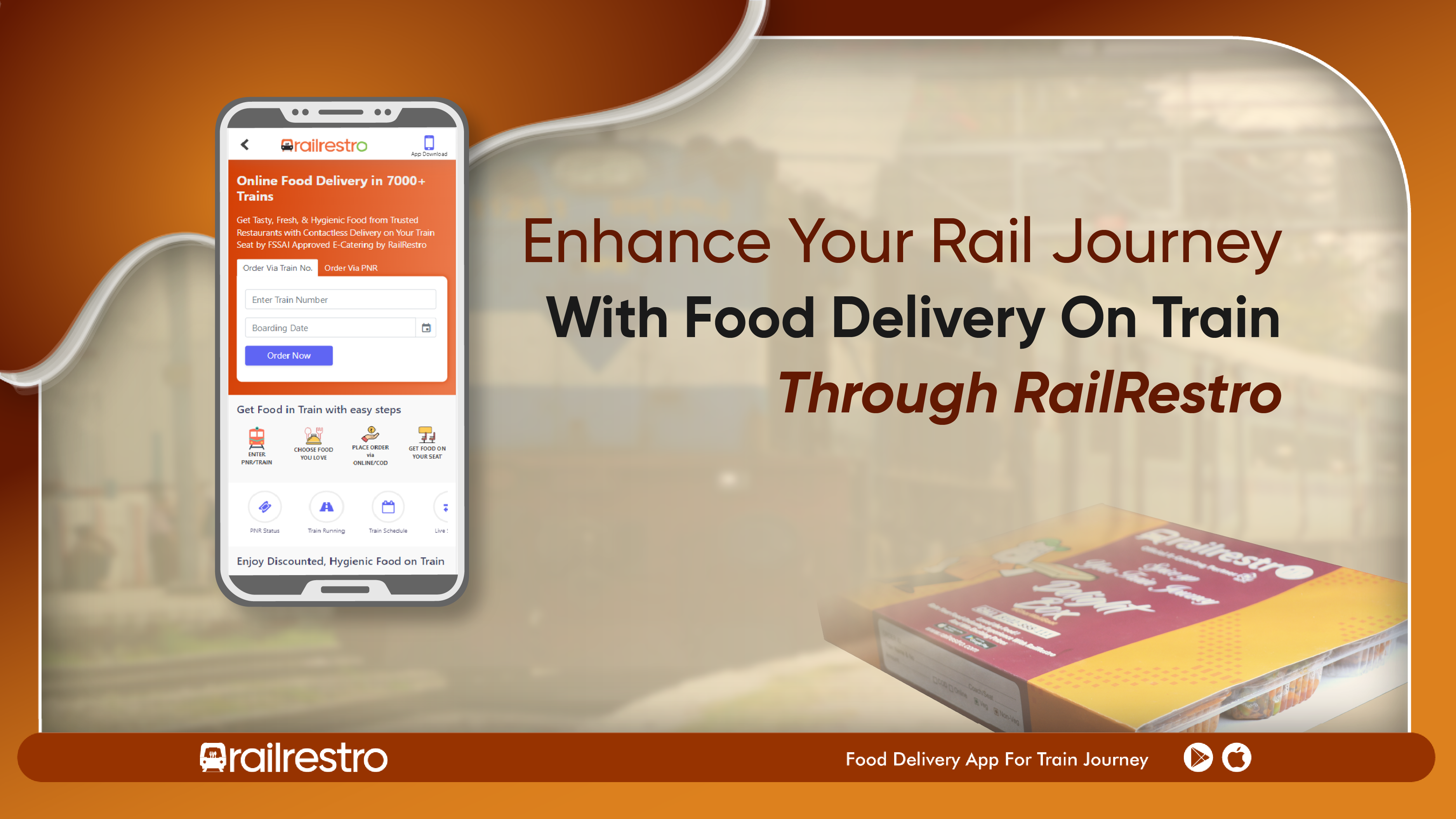 Enhance Your Rail Journey with Food Delivery On Train Through RailRestro