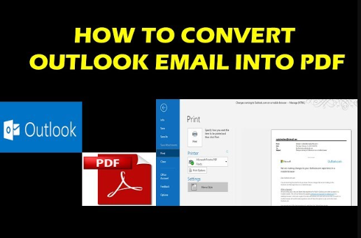 How do I print multiple emails as PDF in Outlook?