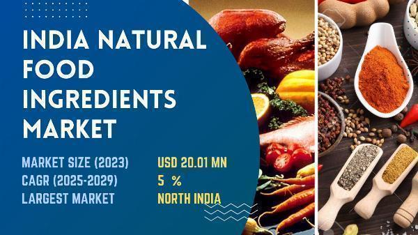 India Natural Food Ingredients Market: Size, Share and Competitive Landscape Research by 2028 - TechSci Research