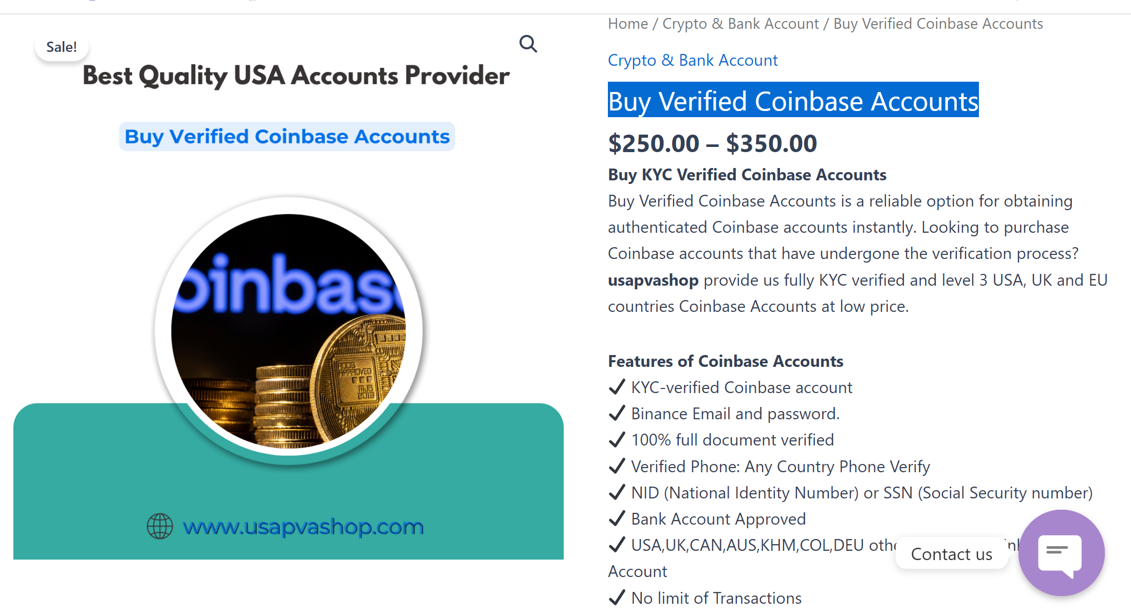 Buy USA Verified Coinbase Accounts - 100% Fully Verified