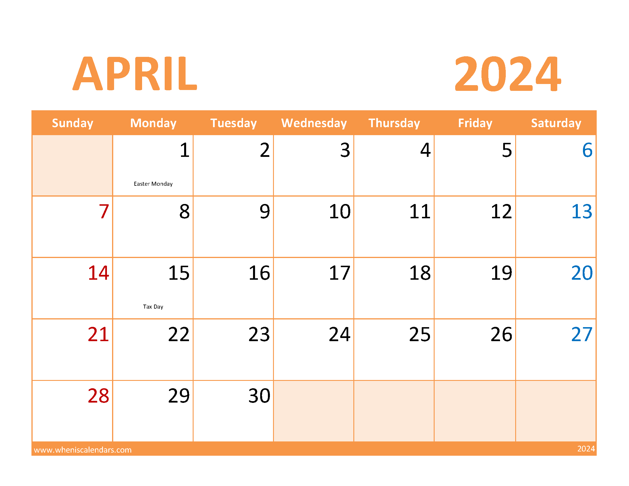 Download Your Free April 2024 Calendar Now!
