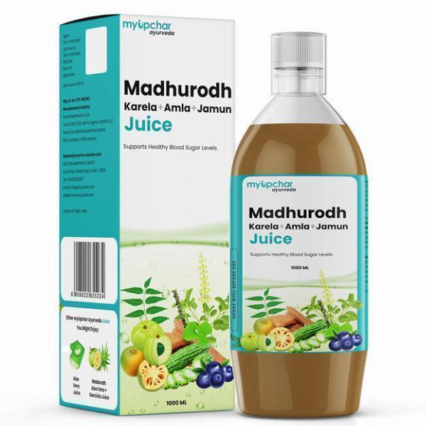 Managing Diabetes Naturally: Exploring the Benefits of Madhurodh Diabetic Neem, Karela, Jamun Juice