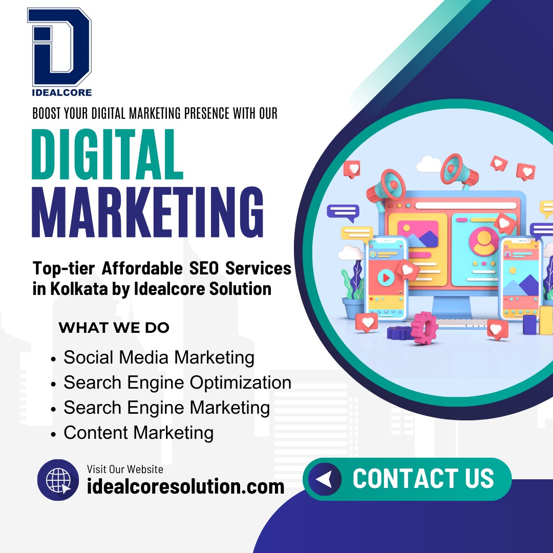 Top-tier Affordable SEO Services in Kolkata by Idealcore Solution