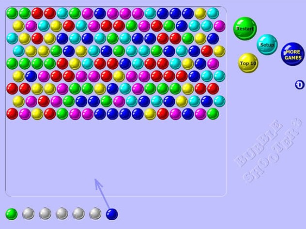 bubble shooter - Education with colors