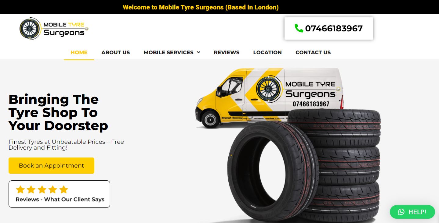 Reliable Mobile Tyre Repair Services Near Coulsdon