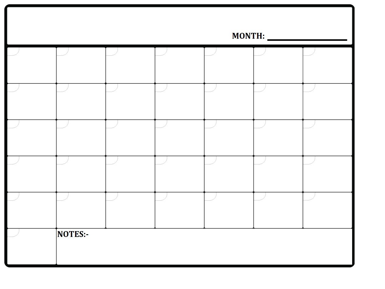 Stay Organized with a Free Monthly Planner Template