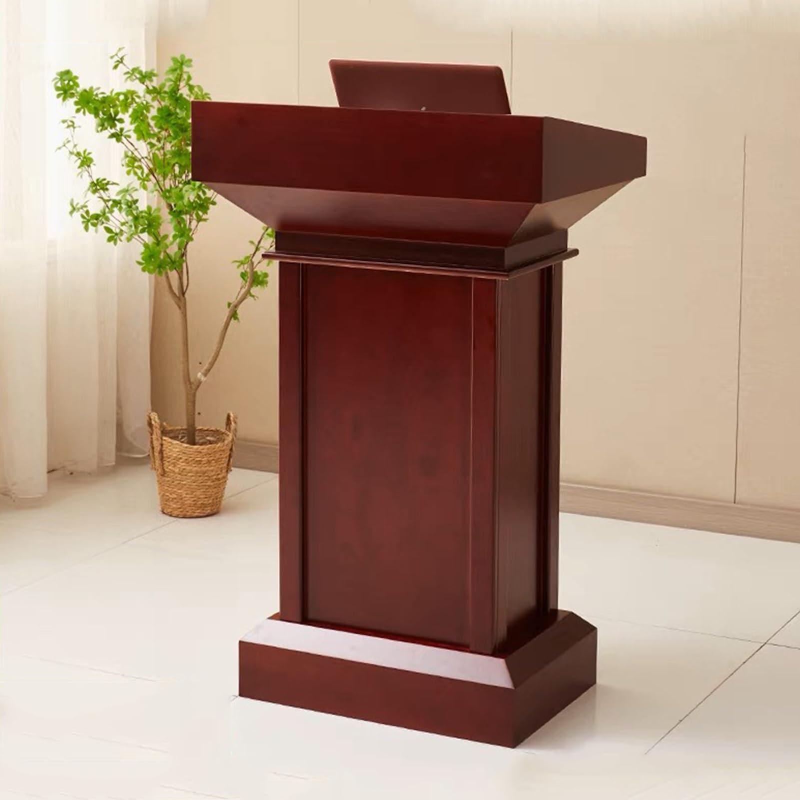 Elevate Your Space and Communication with a Wooden Podium from your Wardrobe