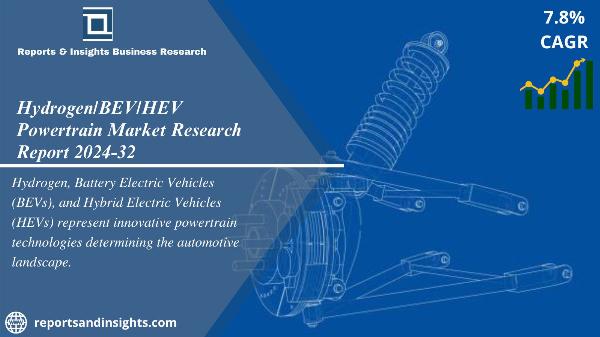 Hydrogen/BEV/HEV Powertrain Market Size and Trends 2024-32