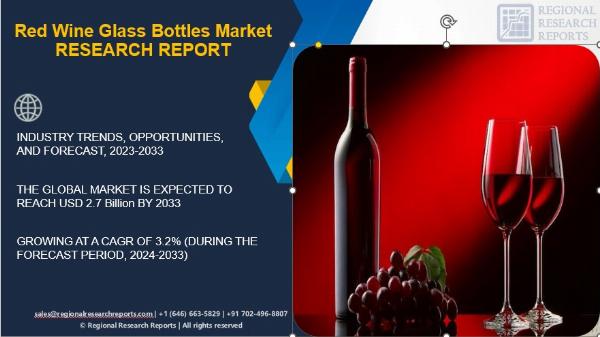 Red Wine Glass Bottles Market Worth USD 2.7 Billion by 2033