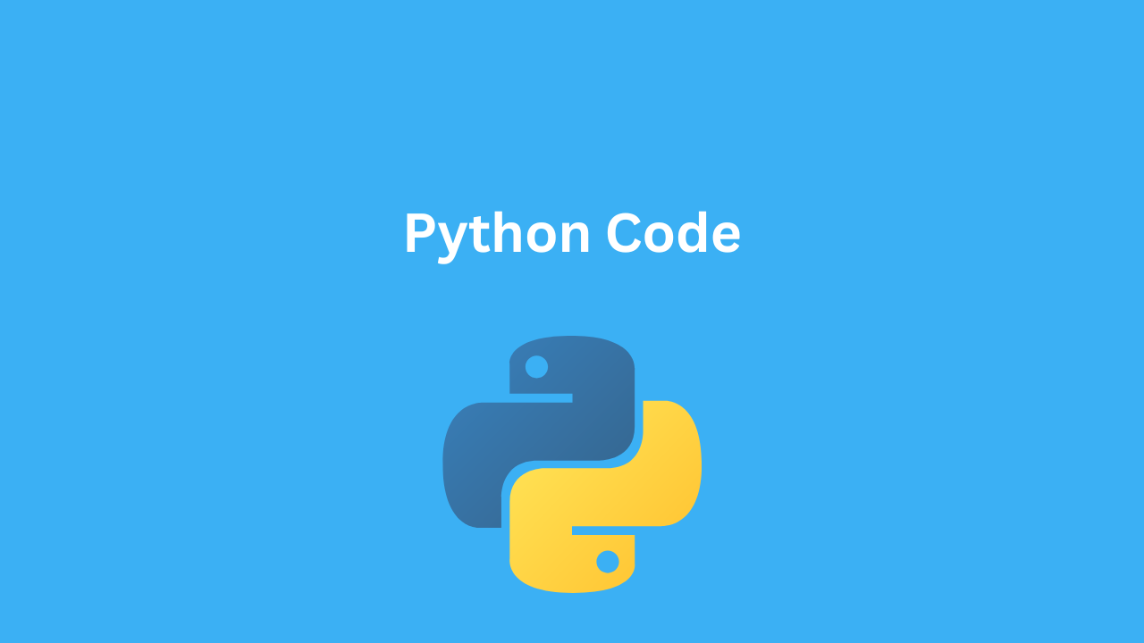 Python Code - A Exhaustive Reference