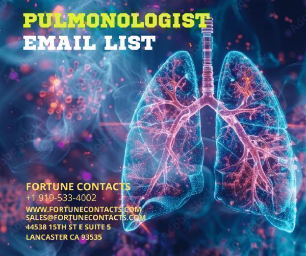 Reach Respiratory Health Specialists Effectively with Our Pulmonologist Email List