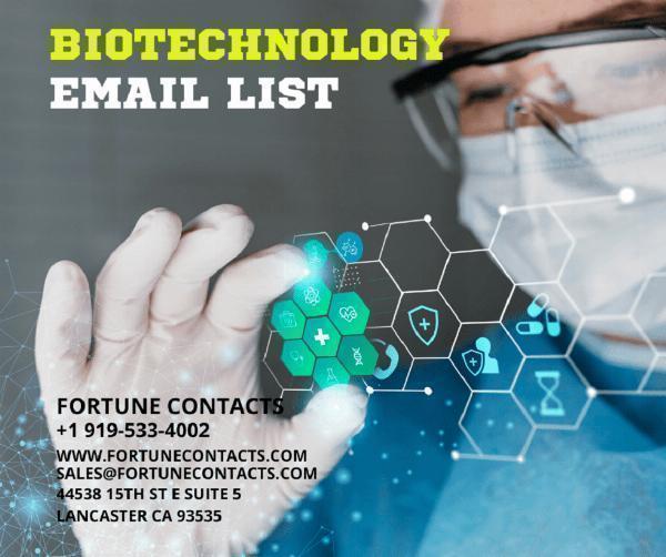 Connect with Innovators in Biotechnology : Explore Our Comprehensive Biotechnology Email List