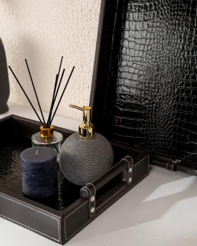 Elevate Your Home Decor with a Leather Tray Set