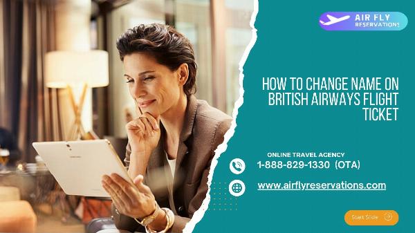 How To Change Name On British Airways