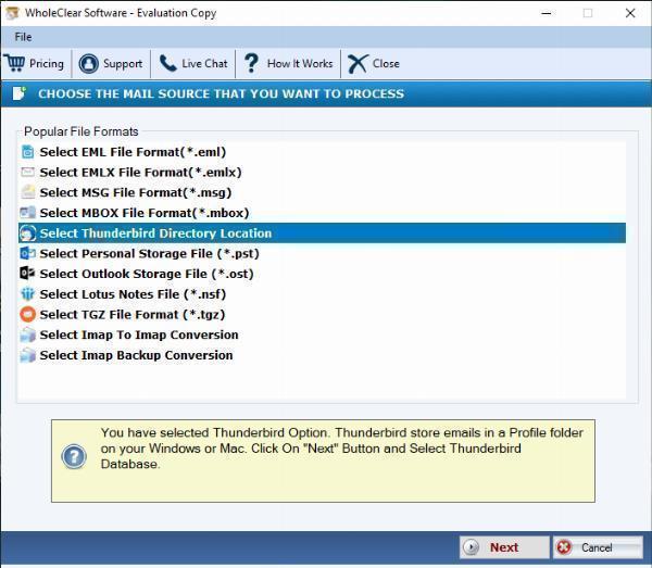 Export Thunderbird Emails to Lotus Notes
