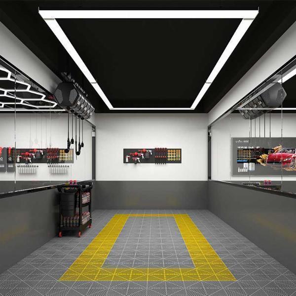 How does directional illumination of LED lights improve task visibility and precision