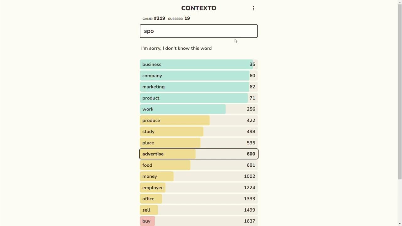 Introducing Contexto: A New Twist on Word-Guessing Games