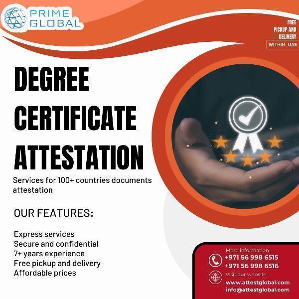 Top-Rated Degree Certificate Attestation Services in UAE