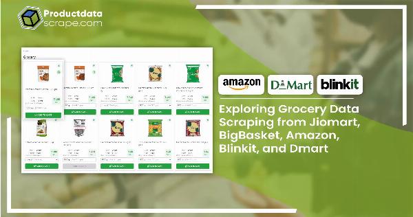 Exploring Grocery Data Scraping from Jiomart, BigBasket, Amazon, Blinkit, and Dmart