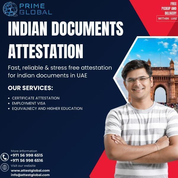 Professional Indian Documents Attestation Services UAE