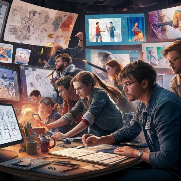 From 2D to 3D: Integrating Animation Tools for Hybrid Character Creations