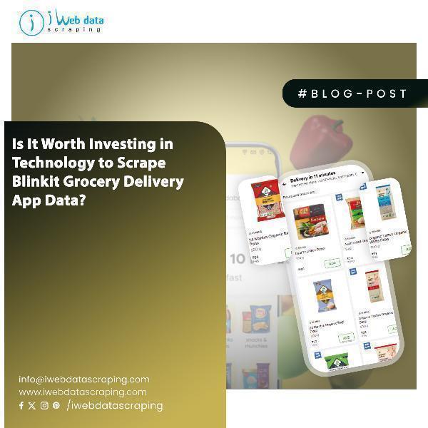 Scrape Blinkit Grocery Delivery App Data: Optimize Pricing Strategies