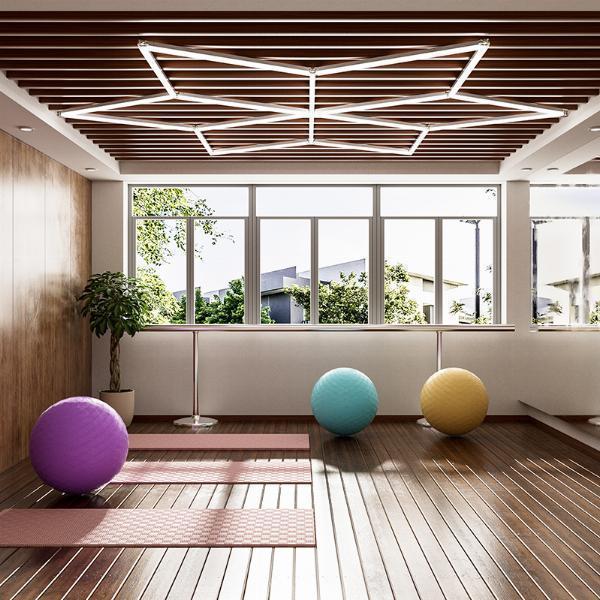 Why are bright LED lights preferable for garages used as home gyms?