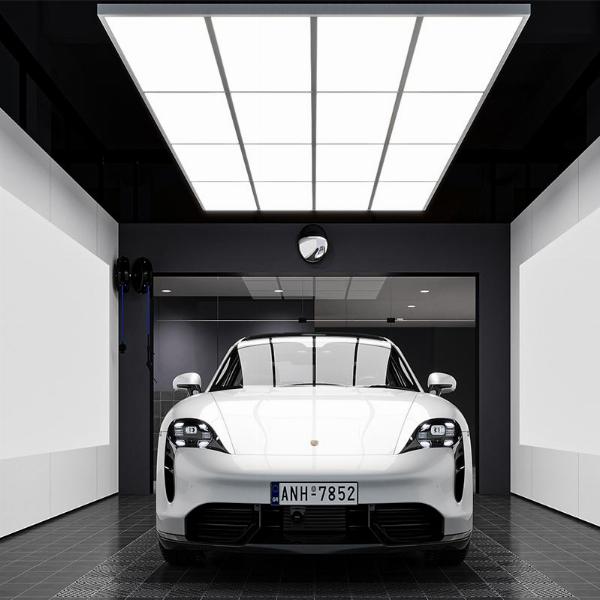 How do bright LED lights help in maintaining the cleanliness of floors?