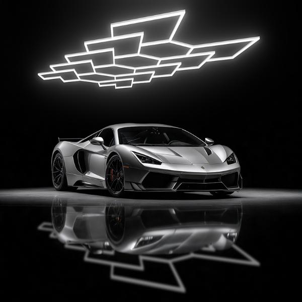 Why LED lights be preferred for inspecting the cleanliness of car interiors?