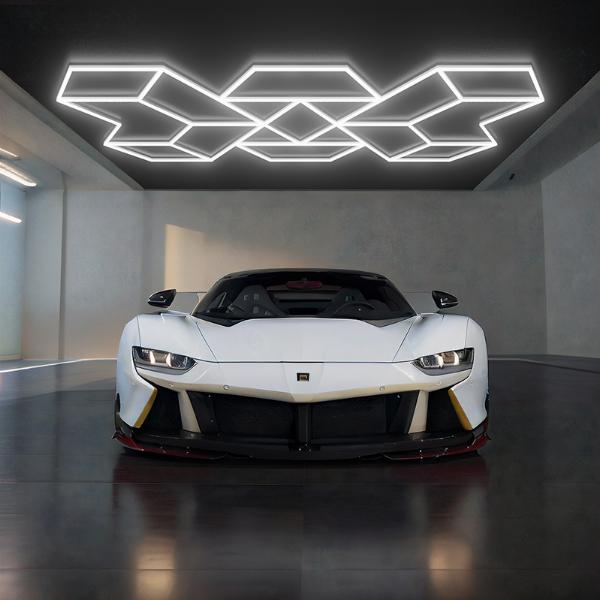 What is significance of adjustable brightness in LED lights for car detailing professionals?