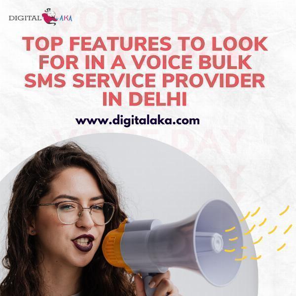 Top Features to Look for in a Voice Bulk SMS Services Provider in Delhi