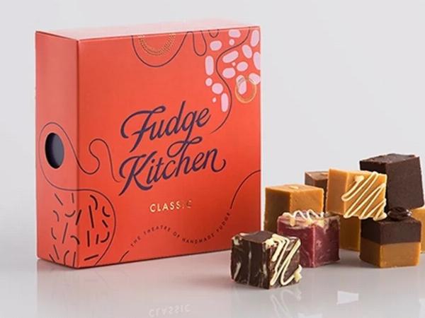 Fudge Boxes Combining Taste and Presentation