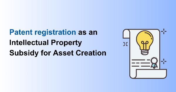 Patent registration as an Intellectual Property Subsidy for Asset Creation