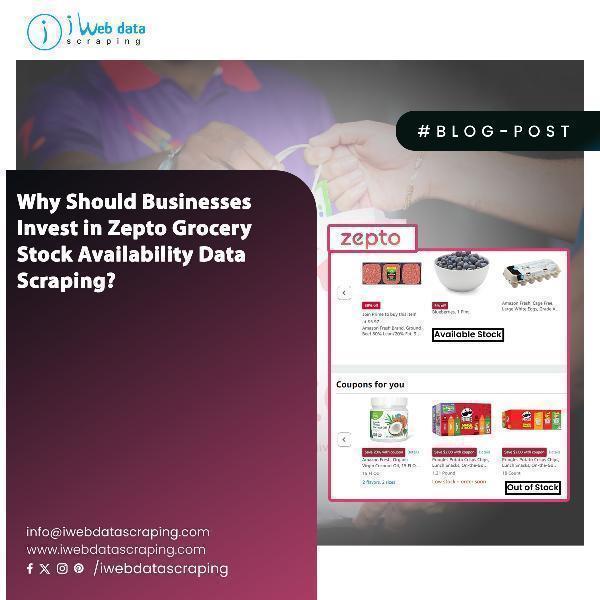 Zepto Grocery Stock Availability Data Scraping: Gain Market Insights