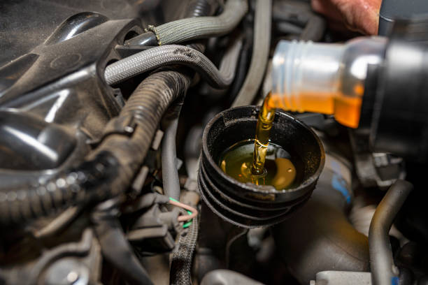 What effect does old oil have on engine performance?