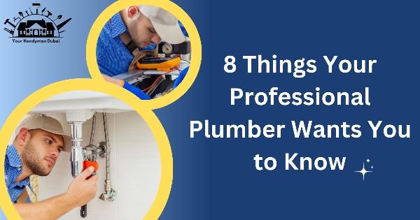 8 Things Your Professional Plumber Wants You to Know