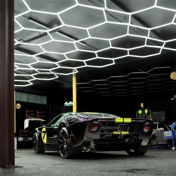 How do LED lights help in detecting imperfections on textured surfaces?