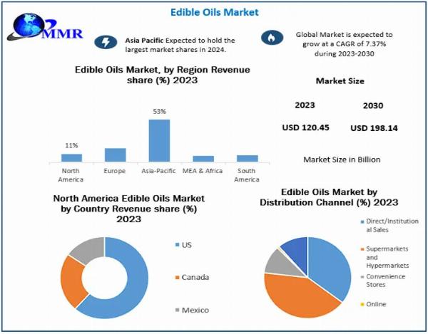 The Growth Trajectory of the Edible Oils Market: From $120.45 Billion to Nearly $198.14 Billion