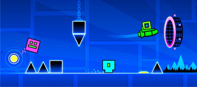 Geometry Dash Lite is a difficult rhythm-based action platformer!