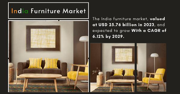 India Furniture Market Trends: Future Outlook and Growth Projections (USD 25.76 Billion, 2029)