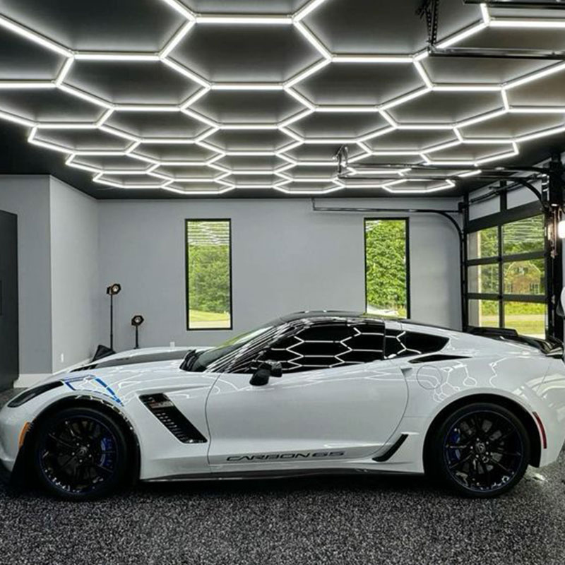 What is the standard height for garage door lights?