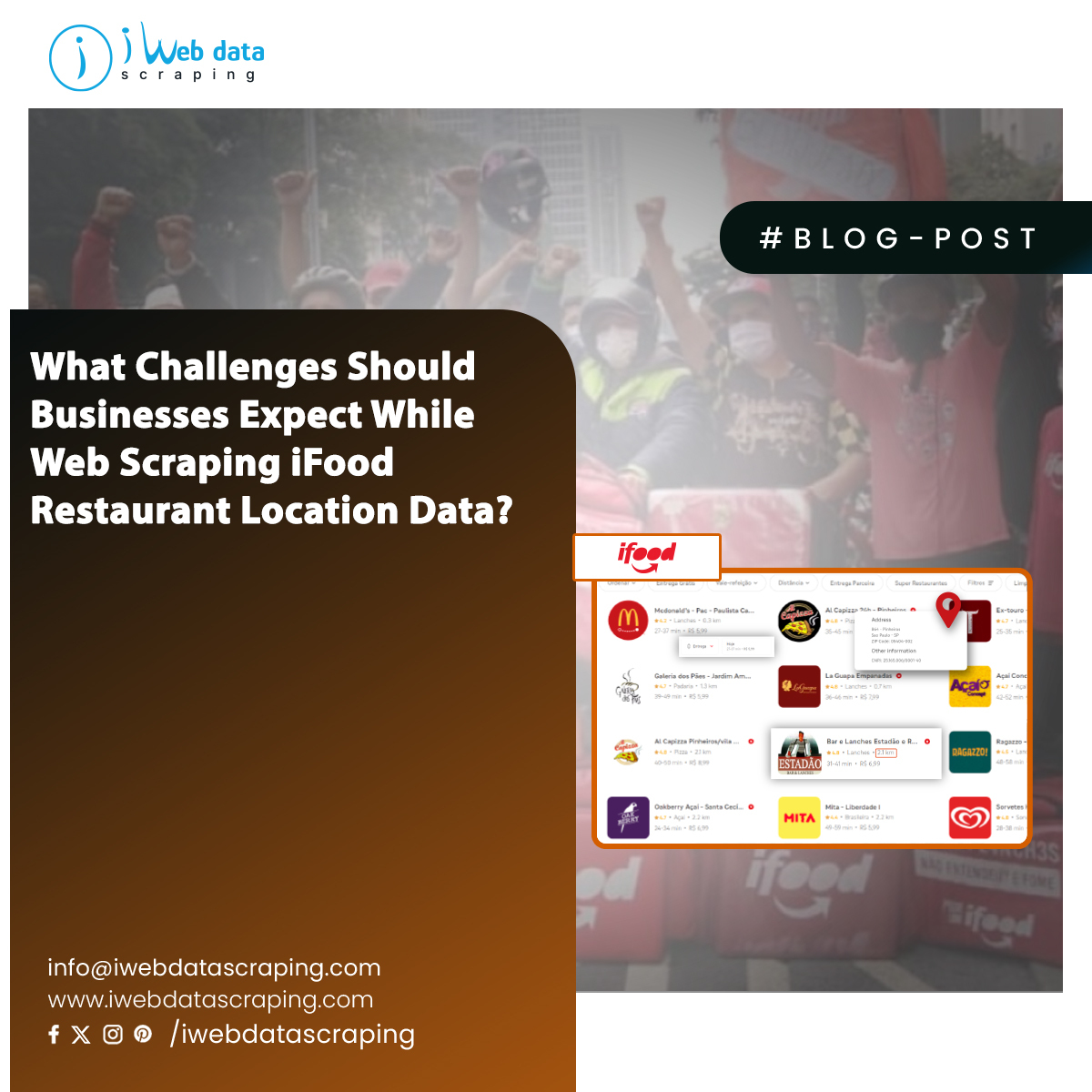 Challenges in Web Scraping iFood Restaurant Location Data