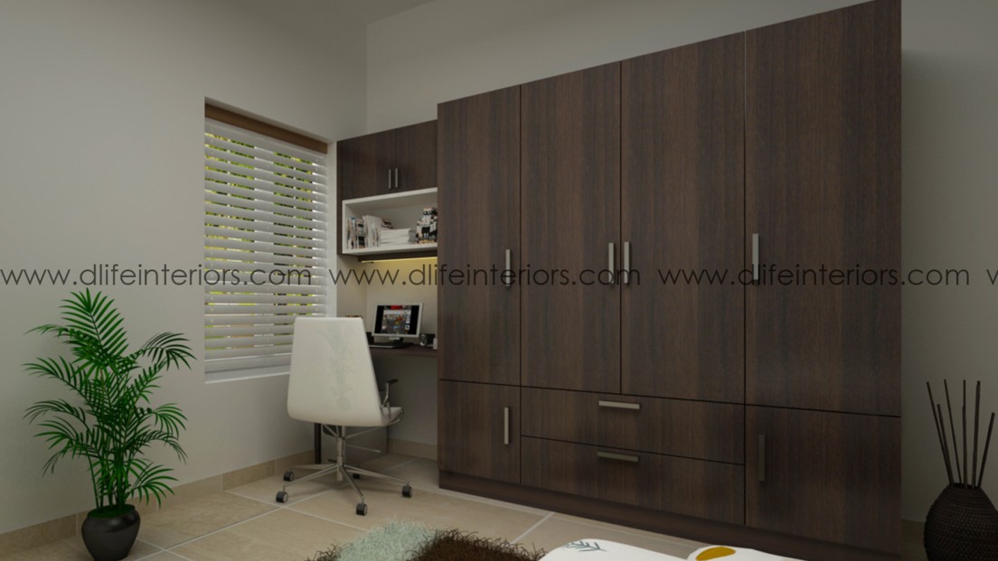 Modern Wardrobes with Study Tables: A Stylish Solution for Small Spaces