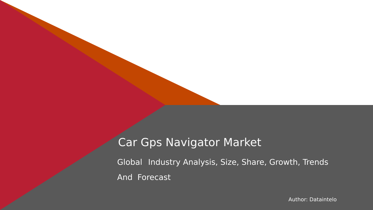 Market Research on Car GPS Navigator 2032: Key Developments Report
